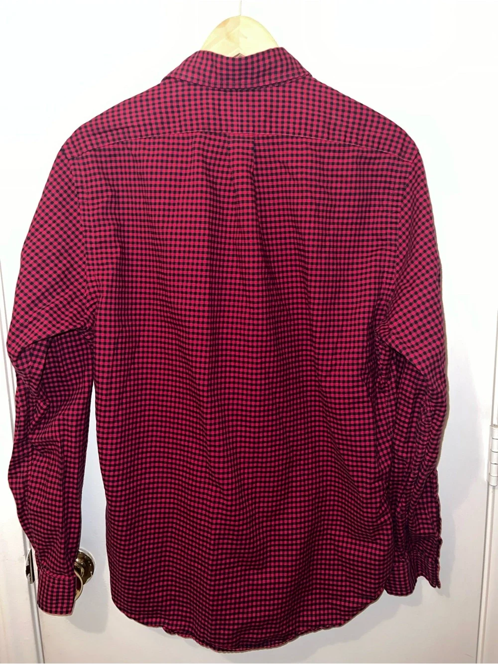 Ralph Lauren Red and Black Micro-Check Button-Down Shirt